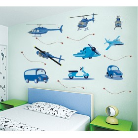 Different Vehicle Wall Sticker